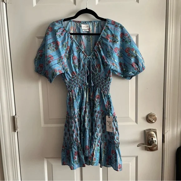 NWT Saylor Greyson Dress - Blue Size S - Picture 3 of 7